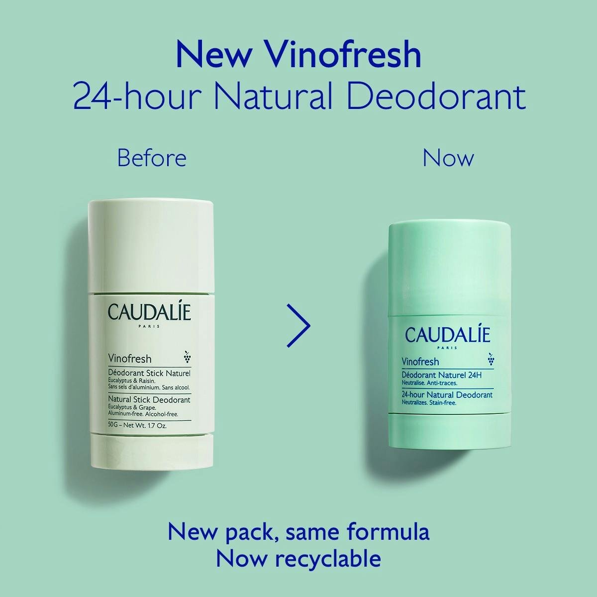 Caudalié Vinofresh Natural Aluminum-Free Deodorant 50g
