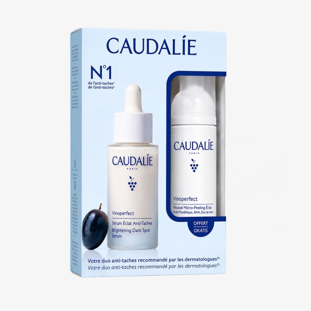 Caudalie Set Vinoperfect Anti Spot Serum 30ml & Micropeel Foam
