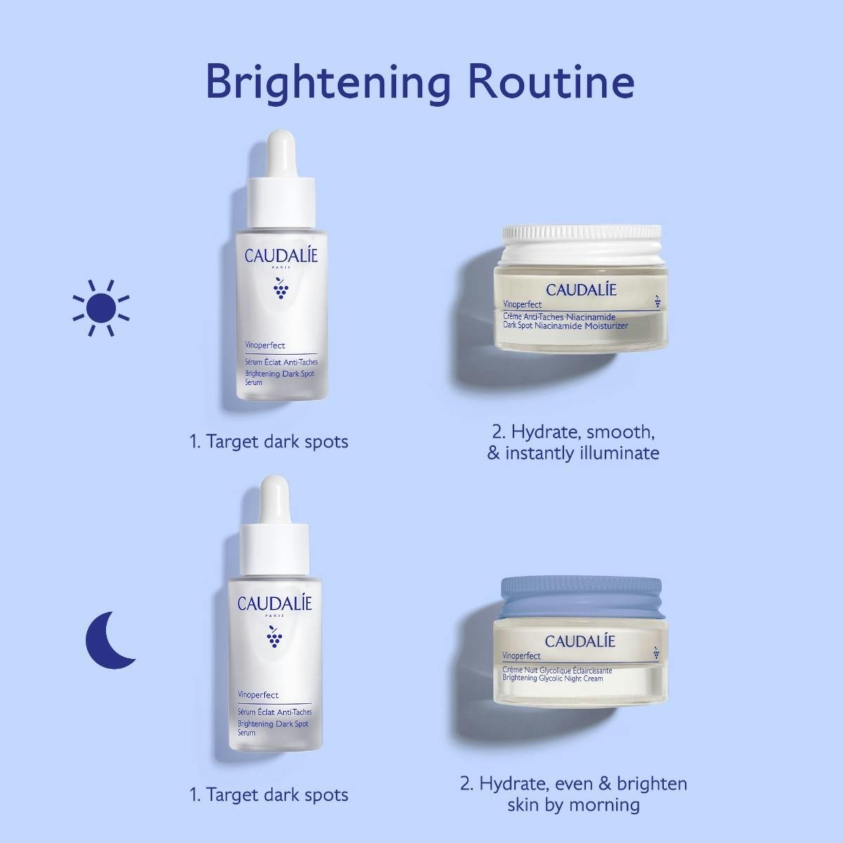 Caudalie Vinoperfect Brightening Routine