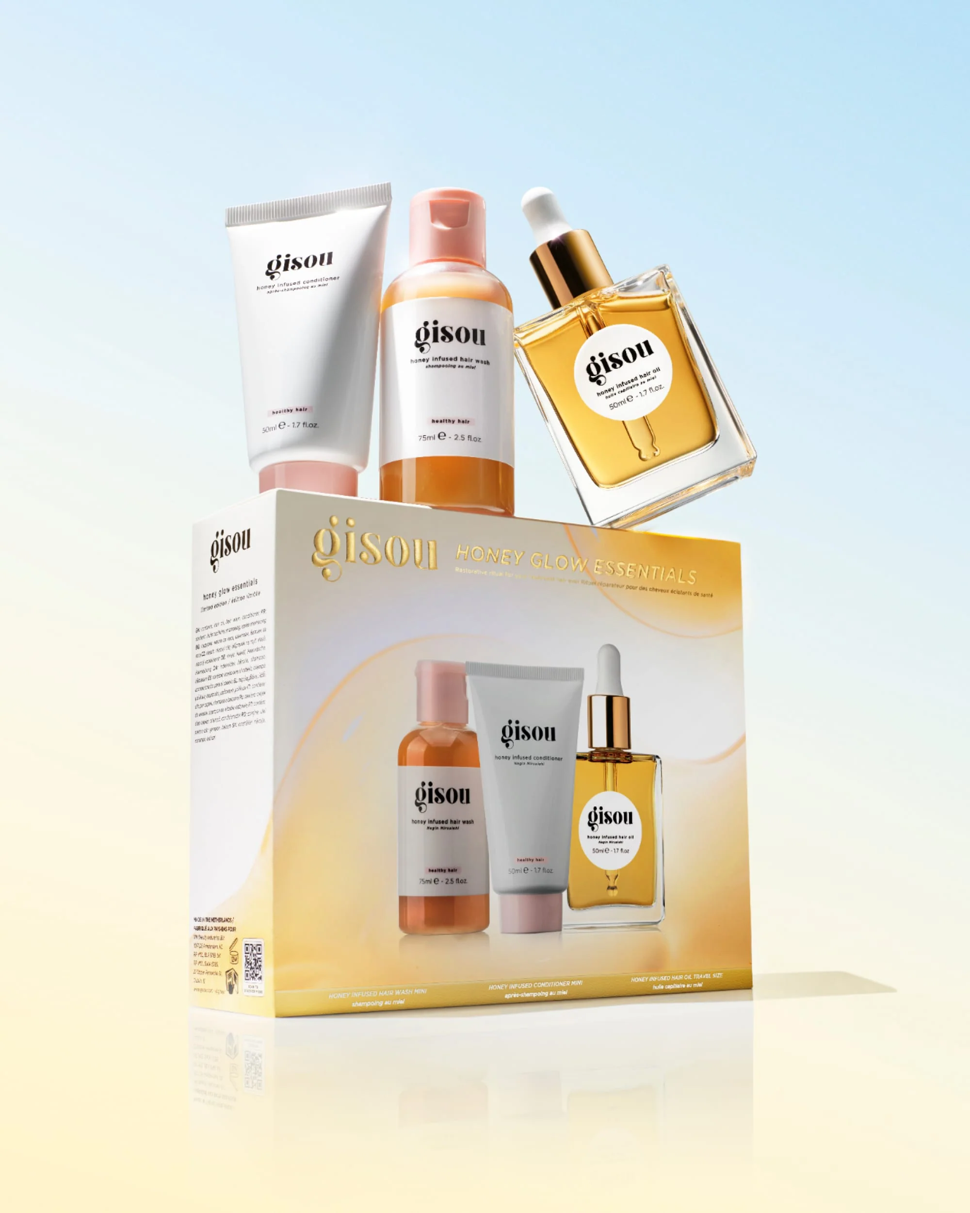 Gisou Nourishing Honey Glow Essentials Gift Set