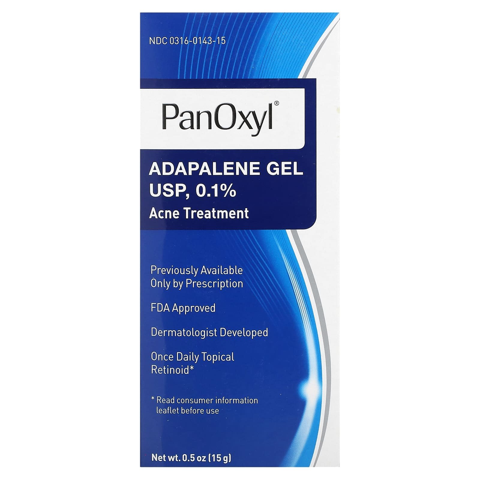 PanOxyl Adapalene Gel 0.1% 15g