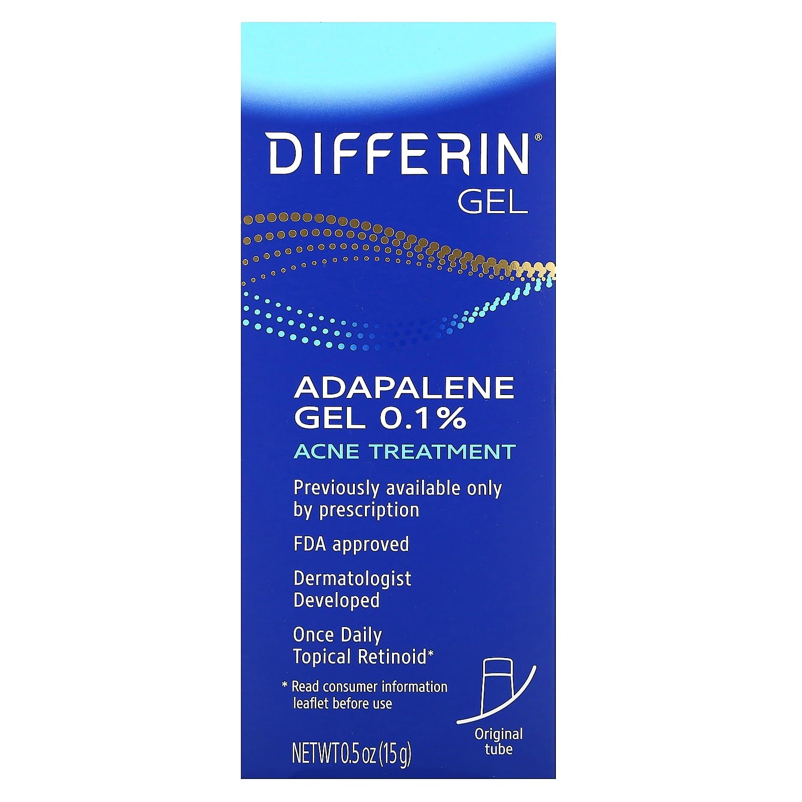 Differin Adapalene Gel 0.1 % 15g