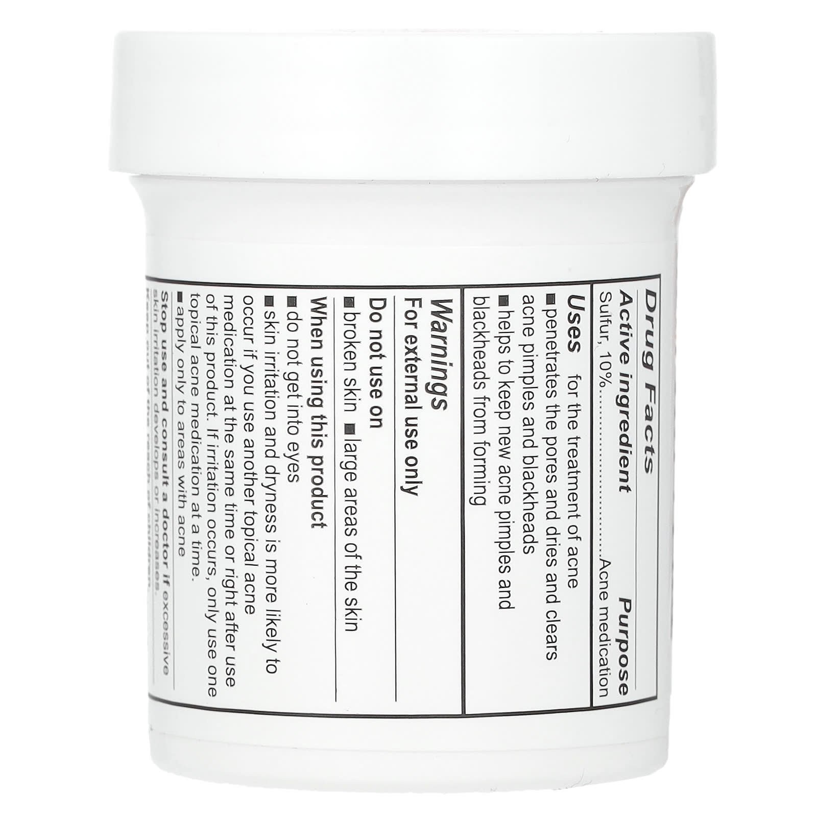 De La Cruz Acne Treatment Ointment with 10% Sulfur 73.7g