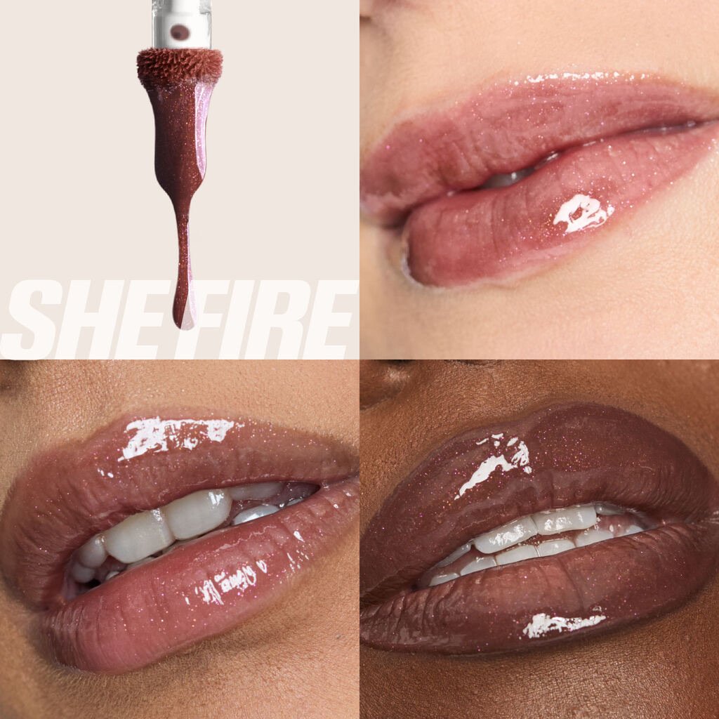 Huda Beauty Icy Nude FAUXFILLER Lip Gloss