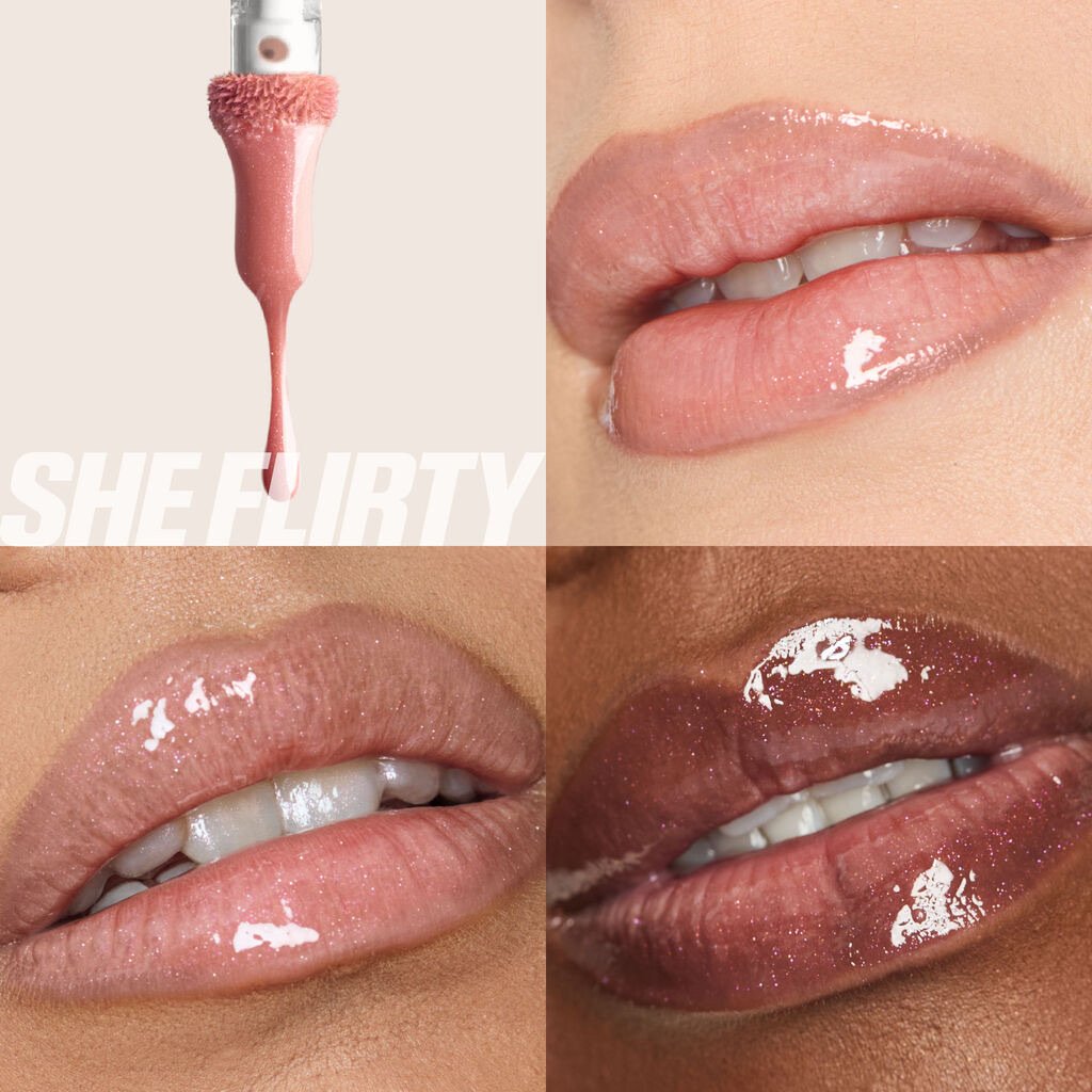 Huda Beauty Icy Nude FAUXFILLER Lip Gloss