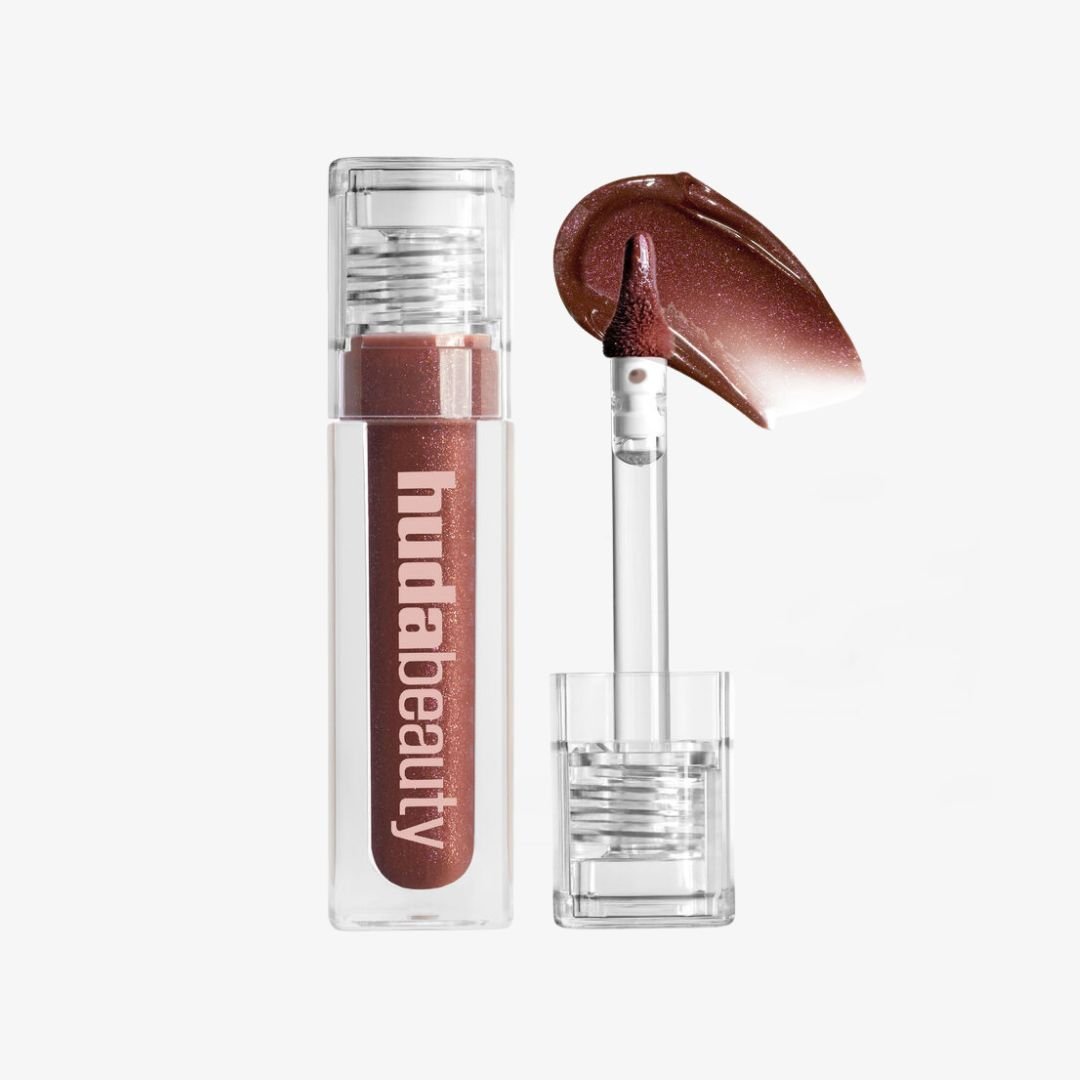 Huda Beauty Icy Nude FAUXFILLER Lip Gloss