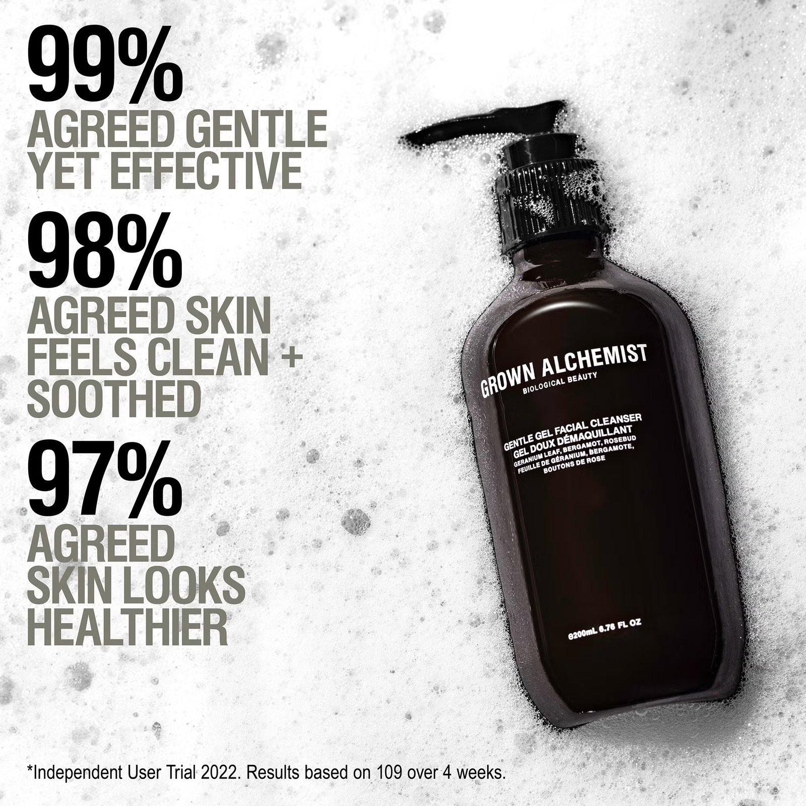 Grown Alchemist Gentle Gel Facial Cleanser Chamomile, Bergamot + Willowbark 200ml