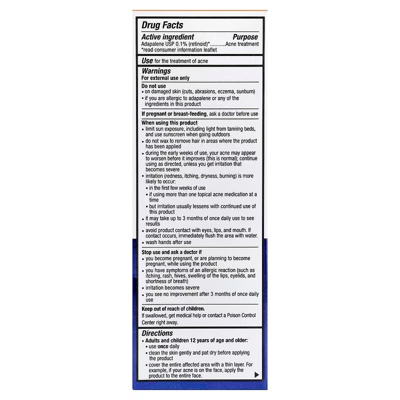 ACNE FREE Adapalene Gel USP 0,1% 15g