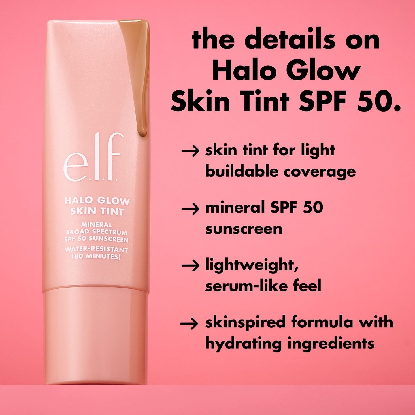 Elf Halo Glow Skin Tint SPF 50