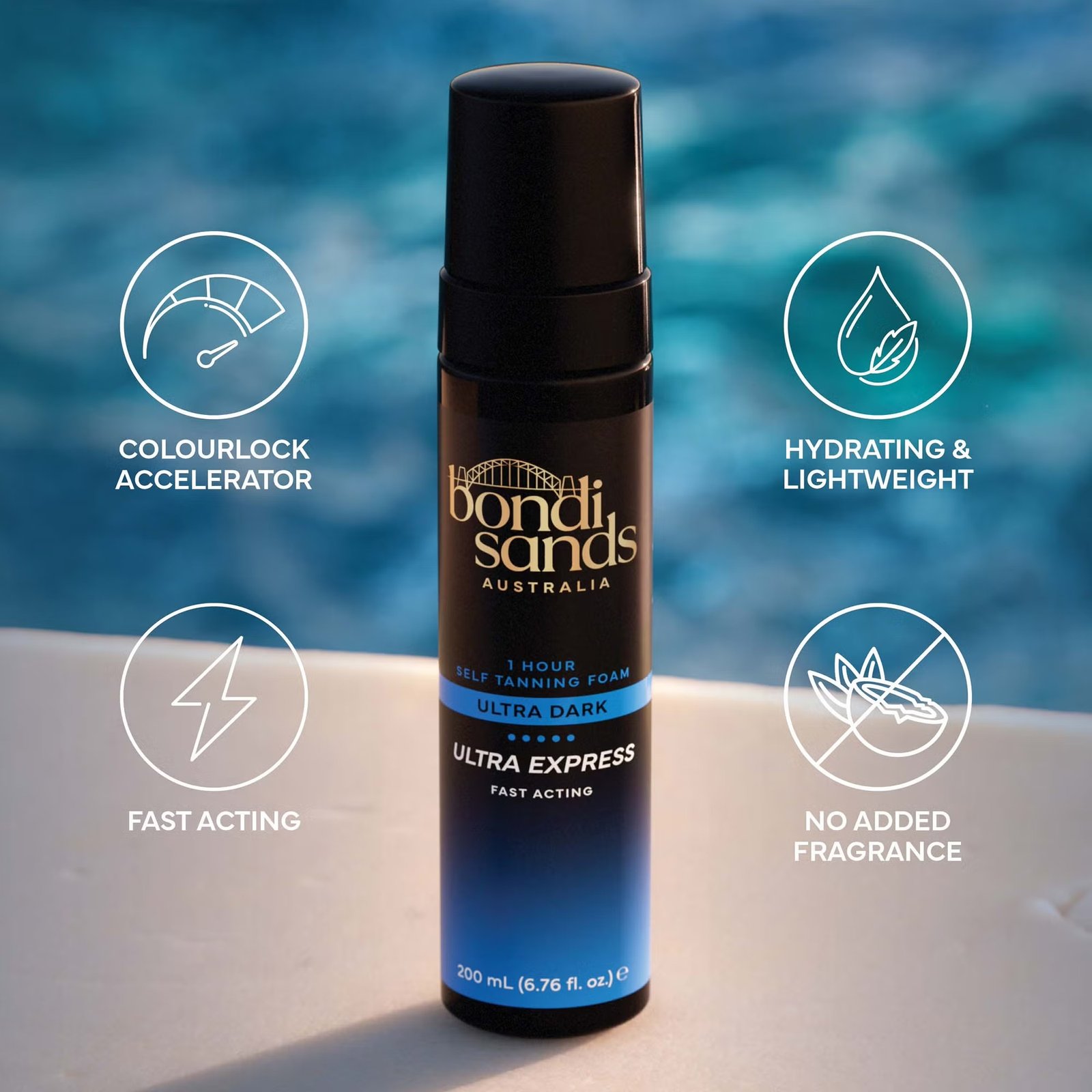 Bondi Sands Self Tanning Foam One Hour Express Ultra Dark 200ml